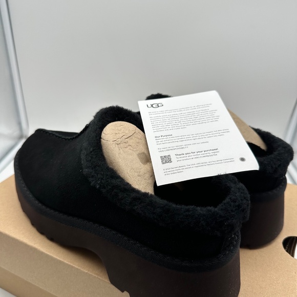 UGG Women's shoes New Heights cozy Clog W/1162510 Black - Picture 2 of 5